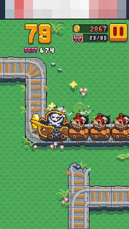 画像ギャラリー No.008のサムネイル画像 / 線路は続くよどこまでも。スマホ向けアクション「Infinite Train」を紹介する「(ほぼ)日刊スマホゲーム通信」第1731回