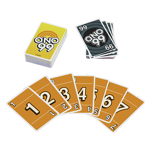 画像集#003のサムネイル/UNOシリーズの足し算ゲーム「ONO 99」5月下旬発売。順番にカードを出し，どれを出しても場のカードの合計が99以上になる人から脱落していく