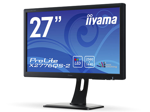 画像ギャラリー No.002のサムネイル画像 / iiyama,解像度2560×1440ドットのAH-IPS液晶パネルで応答速度5msを実現した27型液晶ディスプレイ