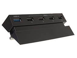 画像集#003のサムネイル/PS4の本体前面に取り付けられる一体型デザインの5ポートUSBハブが登場