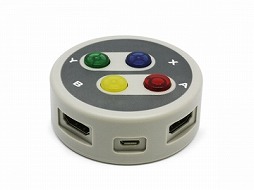画像ギャラリー No.005のサムネイル画像 / スーファミ用ゲームパッドのボタン部を模した3ポートUSBハブとHDMIセレクター,小型ポーチが発売