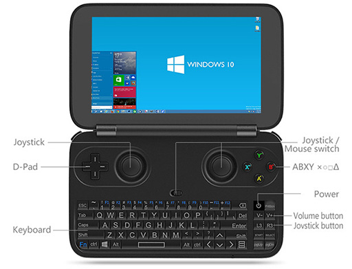 画像ギャラリー No.004のサムネイル画像 / New 3DS LLサイズでゲームパッド機能付きの超小型Windows 10 PCがクラウドファウンディングに成功