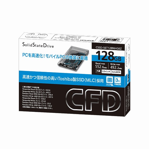 CFD䡤MLC NANDܤSATA 6Gbpsб2.5SSD