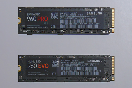  No.002Υͥ / SamsungNVMe³οSSDSSD 960 PROסSSD 960 EVOפȯɽ༡ɤ߽ФǽϺ3500MB/sã