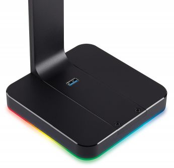 画像ギャラリー No.006のサムネイル画像 / バーチャル7.1chサラウンド出力対応USBサウンドデバイス機能を統合したCorsair製ヘッドセットスタンドが税別8600円で発売