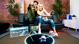 画像集#001のサムネイル/「プレイルームのダウンロードコンテンツ「ニンジャボット」が本日配信開始。忍者に扮したARボットを操作して小判を集めまくろう