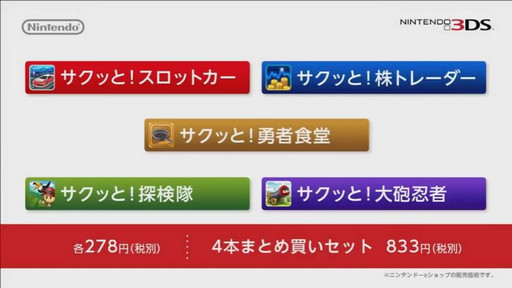 画像ギャラリー No.011のサムネイル画像 / ニンテンドー3DS「すれちがいMii広場」のアップデートが本日配信。すれ違いの遊びがよりスピーディに楽しめる「サクッと広場」と5つのゲームが登場