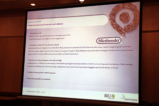 画像ギャラリー No.007のサムネイル画像 / 「Gamescom 2013」の記者発表会が開催。今回はビジネスエリアを強化し,より総合的かつ国際的なゲームイベントを目指す