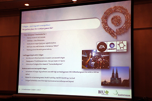 画像ギャラリー No.011のサムネイル画像 / 「Gamescom 2013」の記者発表会が開催。今回はビジネスエリアを強化し,より総合的かつ国際的なゲームイベントを目指す