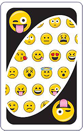 画像ギャラリー No.006のサムネイル画像 / あの「UNO」と“emoji”(絵文字)がコラボ。各カードに絵文字を描き,限定ルールも追加した「ウノ えもじ」が2月下旬に発売へ