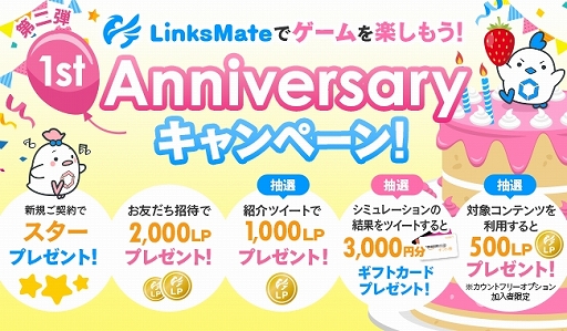 画像ギャラリー No.001のサムネイル画像 / MVNOサービス「LinksMate」,1st Anniversaryキャンペーンが開催