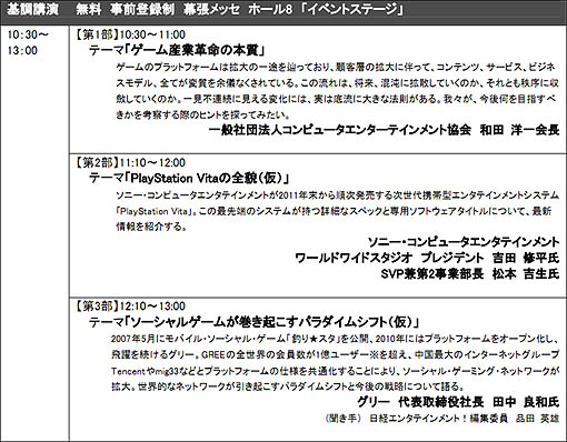 ꡼ No.001Υͥ / TGSե 2011żԤӥ塼ʤɤȯɽֿߤμդⳫ