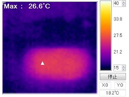 画像ギャラリー No.002のサムネイル画像 / 【PS Vita分解番外編】表面温度測定画像でPS Vitaの熱処理を見る