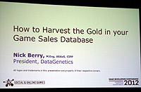 ꡼ No.002 | GDC 2012ϡȥǡλȤޤɡ¤줿ǡ餵ޤޤʾФˡ줿ǡʬȤιֱݡ