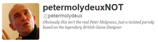 画像ギャラリー No.001のサムネイル画像 / 偽ピーター・モリニュー氏主宰(?)のゲーム開発イベント,「MolyJam 2012」が3月末に実現か。本人登場の噂も