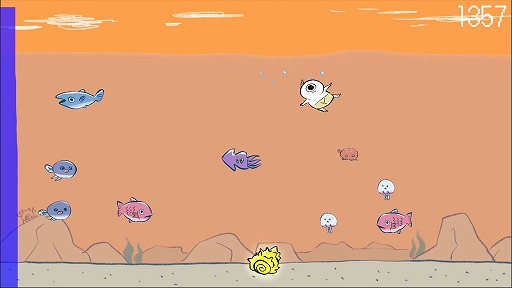 画像ギャラリー No.001のサムネイル画像 / 川尻こだま氏が手掛ける「鬼サザエトリ」がSteamで発売。小さなゴブリンが体をブン回し，海で獲物を獲る“素潜り貝採り2Dアクション”