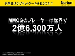 画像集#021のサムネイル/2009年版は「パフォーマンスに影響が出ないソフト」に。セキュリティソフト大手シマンテック,ゲームにフィーチャーしたセミナー開催