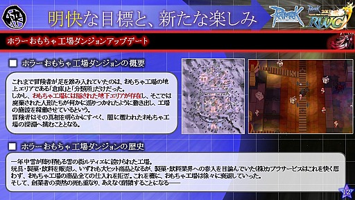 画像ギャラリー No.006のサムネイル画像 / 「RWC2013&11thアニバーサリー・フェスタ」のメインステージで行われた「ラグナロクオンライン カンファレンス」でROの最新情報が公開に。レベル上限開放を含む次期大型アップデートは2014年春に導入予定