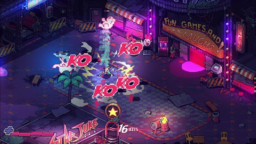 画像ギャラリー No.001のサムネイル画像 / 廃遊園地で突如開かれた格闘大会に挑め！ 相棒のニワトリと共に暴れまわる2DアクションADV「Knuckle Paradise」，Steamストアページを公開