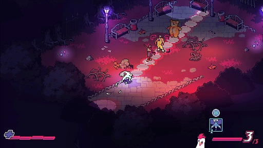 画像ギャラリー No.003のサムネイル画像 / 廃遊園地で突如開かれた格闘大会に挑め！ 相棒のニワトリと共に暴れまわる2DアクションADV「Knuckle Paradise」，Steamストアページを公開