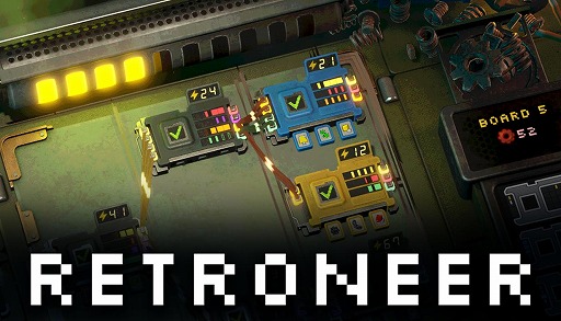 画像ギャラリー No.001のサムネイル画像 / 大企業の秘密を暴くため，複雑な電気回路に挑戦。パズルテイストのPC向けローグライク「Retroneer」，2027年にSteamで発売