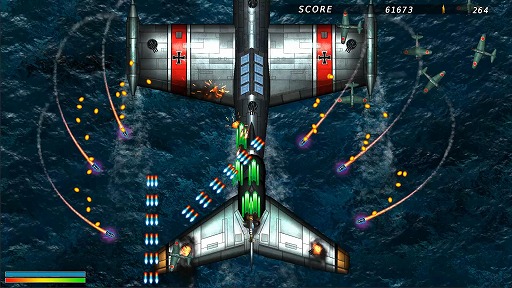 画像ギャラリー No.004のサムネイル画像 / 太平洋戦線を舞台にした縦スクロールSTGの続編「桜花ノ艦隊 1946」，2026年内にSteamでリリース。連合軍視点で日本艦隊に挑む