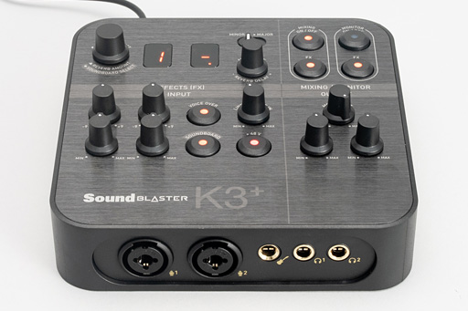 画像集 No.010のサムネイル画像 / 「Sound Blaster K3＋」レビュー。「ほぼミキサー」な見た目のUSBサウンドデバイスはゲーム配信に使えるのか