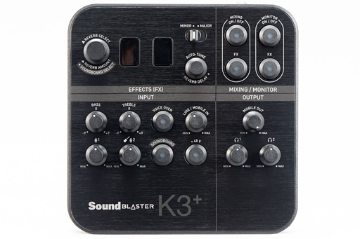 画像集 No.017のサムネイル画像 / 「Sound Blaster K3＋」レビュー。「ほぼミキサー」な見た目のUSBサウンドデバイスはゲーム配信に使えるのか