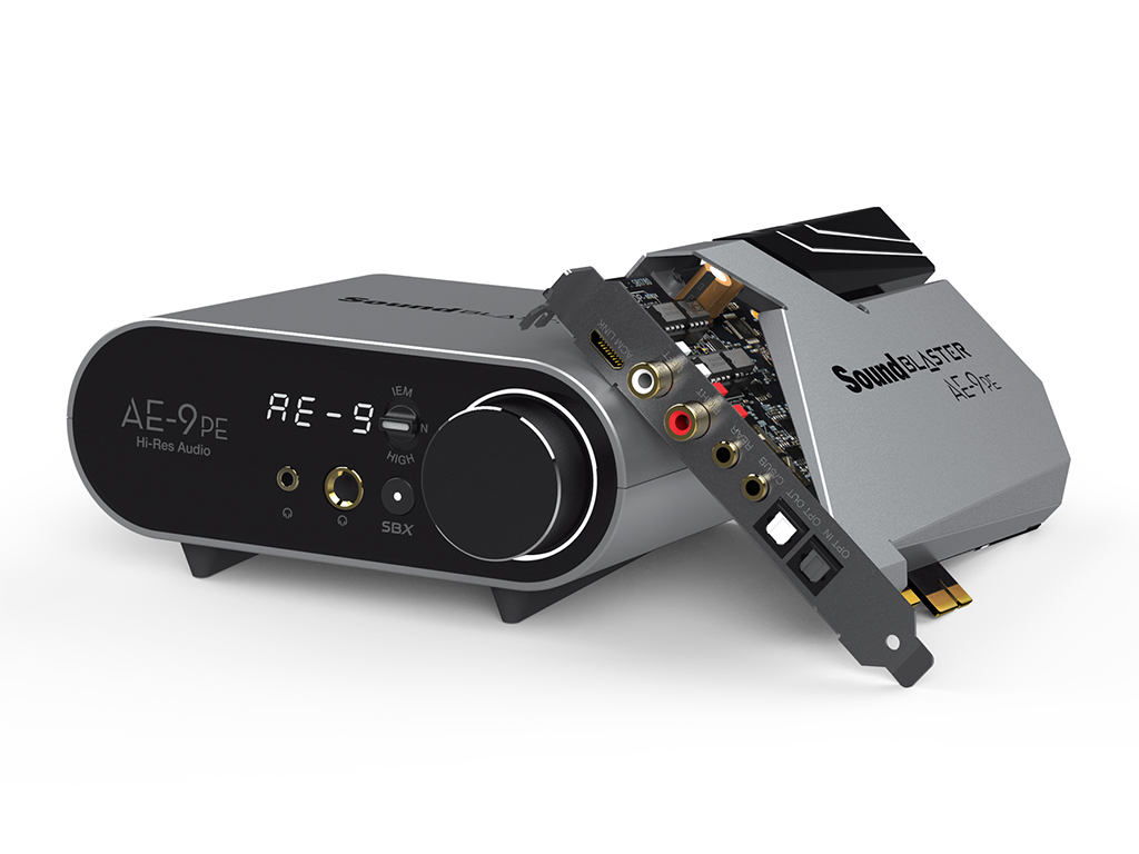 Creative，PCIeサウンドカード「Sound Blaster AE-9」の音声出力専用 