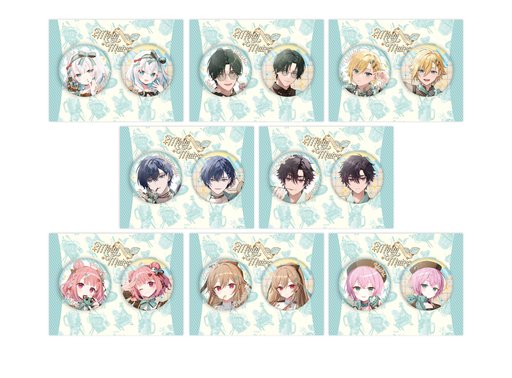 画像ギャラリー No.005のサムネイル画像 / テーマは「ミントチョコ」。にじさんじライバー8人によるグッズ「Minty Mate」が7月3日に発売