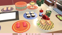 画像ギャラリー No.003のサムネイル画像 / 5つのモードでバーチャル回転寿司を楽しむ「ただお寿司食べよう!」,Steamで配信開始。6月10日までセール価格の300円(税込)で購入できる