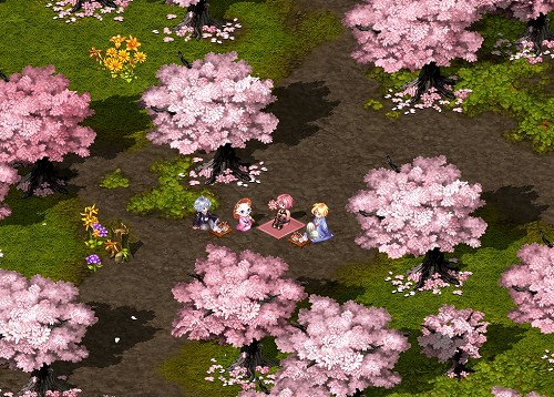 桜の花を咲かせましょう。「テイルズウィーバー」で花見イベント