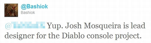 画像ギャラリー No.001のサムネイル画像 / Blizzardのコミュニティマネージャー,「Diablo III」コンシューマ機版プロジェクトの継続をTwitterでの発言で認める