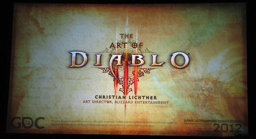 画像集#004のサムネイル/［GDC 2012］「Diablo III」のマップ，キャラクターやモンスターは，このようにして作られた。Blizzard Entertainmentがゲームアートの講演を実施