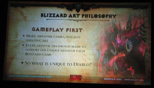 画像集#005のサムネイル/［GDC 2012］「Diablo III」のマップ，キャラクターやモンスターは，このようにして作られた。Blizzard Entertainmentがゲームアートの講演を実施