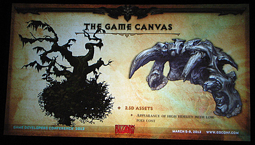 画像集#009のサムネイル/［GDC 2012］「Diablo III」のマップ，キャラクターやモンスターは，このようにして作られた。Blizzard Entertainmentがゲームアートの講演を実施