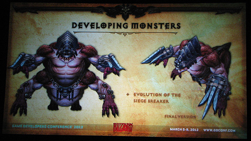 画像集#017のサムネイル/［GDC 2012］「Diablo III」のマップ，キャラクターやモンスターは，このようにして作られた。Blizzard Entertainmentがゲームアートの講演を実施