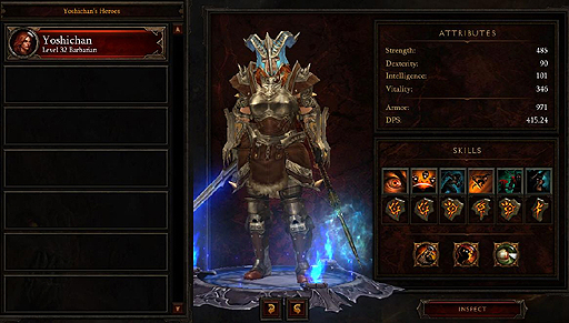 画像ギャラリー No.002のサムネイル画像 / トータル12時間29分。爆速で「Diablo III」のNormalモードをクリアしたと思われるデータが公開