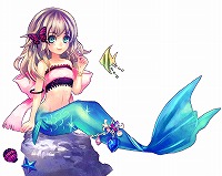 画像ギャラリー No.002のサムネイル画像 / 「ハンゲーム」の「不思議な図書館」に新絵本「人魚の青い海」