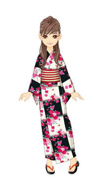 画像ギャラリー No.003のサムネイル画像 / 「ハンゲーム」TBS「女神サーチ」とコラボ。出演者が浴衣をデザイン