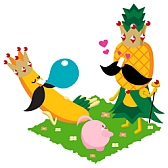 画像ギャラリー No.002のサムネイル画像 / 「ハッピーベジフル」がスミフルとタイアップ。果物セットが当たるキャンペーン