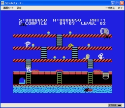 画像ギャラリー No.004のサムネイル画像 / プロジェクトEGG,アクションゲーム「ハッスルチューミー」SG-1000版を配信