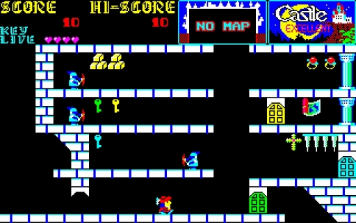 画像ギャラリー No.002のサムネイル画像 / プロジェクトEGGで「Castle EXCELLENT（PC-8801版・Windows8.1対応版）」が配信