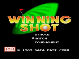 画像ギャラリー No.001のサムネイル画像 / ゴルフゲーム「ウィニングショット（PCエンジン版）」がプロジェクトEGGで配信開始