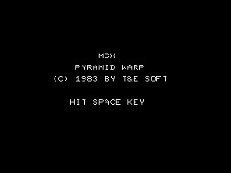 画像ギャラリー No.002のサムネイル画像 / 「ピラミッド・ワープ(MSX版)」がプロジェクトEGGで配信スタート