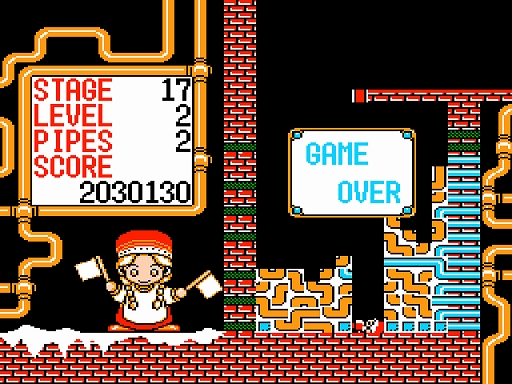 画像ギャラリー No.003のサムネイル画像 / 「パイプライン大作戦(コンシューマー版)」がプロジェクトEGGで配信開始。右から左に水を運ぶパイプラインを作る落ち物アクションパズル