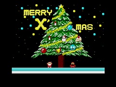 「B.G.V クリスマス（MSX2版）」プロジェクトEGGで配信開始。ツリーの飾り付けをするサンタと，それを妨害する敵との掛け合いを描く環境ソフト
