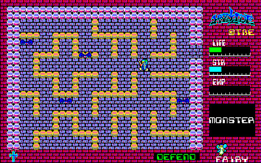 画像ギャラリー No.003のサムネイル画像 / 「ハイドライド(PC-9801)」,プロジェクトEGGで配信開始。斜め移動が可能で,よりアクティブなプレイを楽しめる