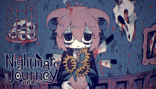 画像ギャラリー No.002のサムネイル画像 / かわいいビジュアルだけどR15相当のゴア表現を含む,精神侵食型ホラーADV「Nightmare Journey 1135」,Steamストアページを公開