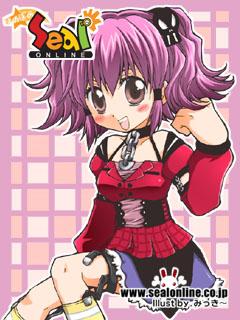 画像ギャラリー No.001のサムネイル画像 / 「シール」イラストレーターみっき〜さんのPC壁紙/携帯待ち受け公開